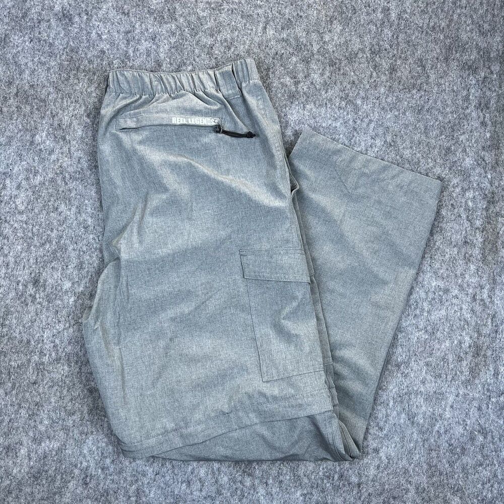 Reel Legends Men's Convertible Pants Zip Off Cargo Fishing Outdoors Sz XL 40/42